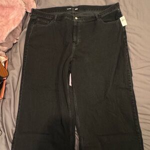 Wide leg jeans : Plus Size